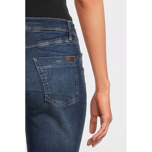 love2wait skinny fit zwangerschaps jeans Sophia 32' Stonewashed Blauw Dames Stretchdenim 290