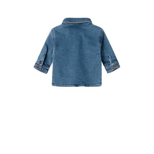name it BABY denim overhemd NBMKNUD dark blue denim Blauw Effen 62