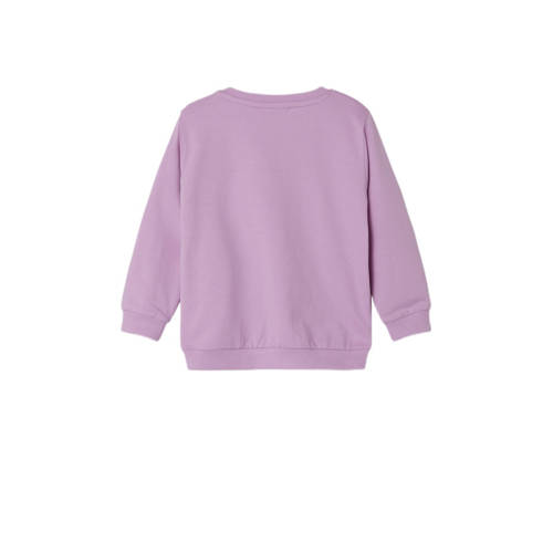 Name it BABY sweater lila Trui Paars Meisjes Stretchkatoen Ronde hals Effen 68