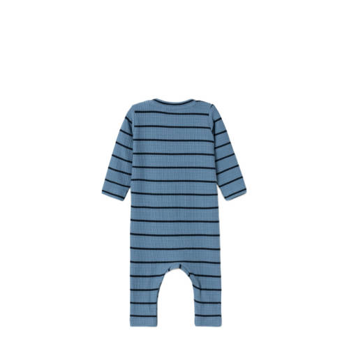name it BABY pyjama NBMKILO blauw Jongens Katoen Ronde hals Streep 68