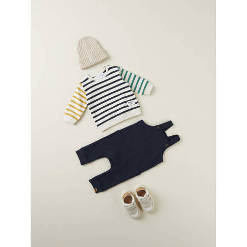 name it BABY sweater ecru Trui Jongens Katoen Ronde hals Streep 68