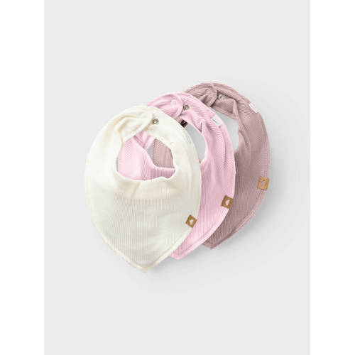name it BABY slab NBNYVETTI set van 3 roze oudroze ecru Effen