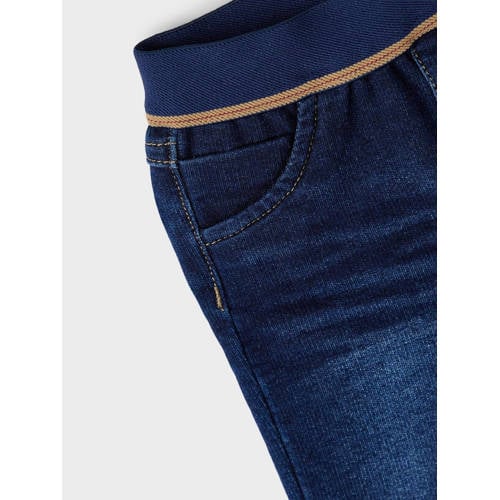 name it BABY slim fit jeans NBMSILAS medium dark blue denim Blauw Jongens Katoen 74