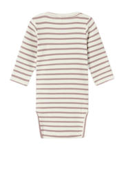 thumbnail: NAME IT BABY gestreepte romper NBNBANI mauve/ecru