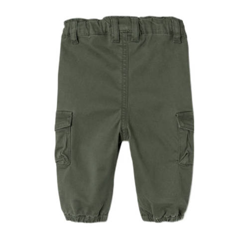 name it BABY cargobroek NBMBEN Groen Jongens Katoen Effen 50