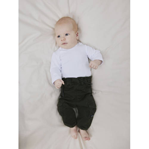name it BABY cargobroek NBMBEN Groen Jongens Katoen Effen 50