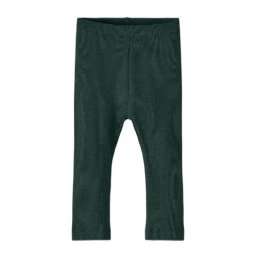 name it BABY skinny broek NBNKAB Legging Groen Jongens Meisjes Katoen 86