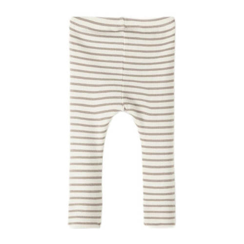 name it BABY gestreepte broek NBNBANI beige ecru Jongens Katoen Streep 86