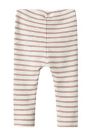 thumbnail: Roze en ecru jongens NAME IT BABY gestreepte broek van katoen met elastische tailleband