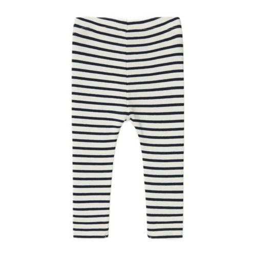 name it BABY gestreepte broek NBNBANI donkerblauw ecru Jongens Katoen Streep 110