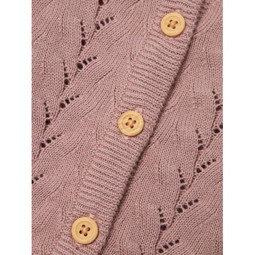name it MINI vest NMFBANNI mauve Roze Meisjes Katoen Ronde hals Effen 50