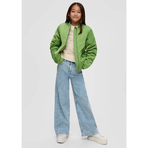 s.Oliver bomberjack groen Jas Meisjes Polyester Ronde hals Effen 170 176