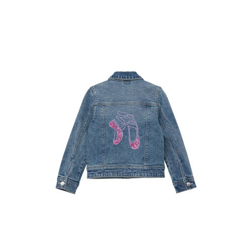 s.Oliver spijkerjas medium blue denim Blauw Backprint 110