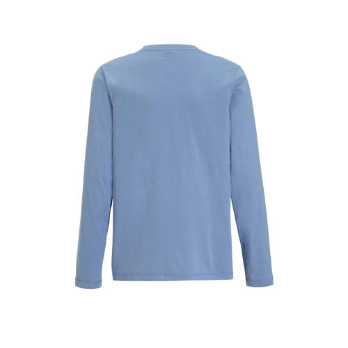 s.Oliver longsleeve met printopdruk blauw Jongens Katoen Ronde hals Printopdruk 170 176