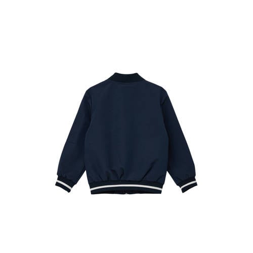 s.Oliver bomberjack zomer donkerblauw Jas Jongens Polyester Ronde hals 110