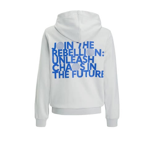 s.Oliver hoodie ecru Trui Jongens Katoen Capuchon Backprint 146 152