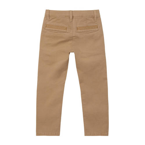 s.Oliver broek camel Bruin Jongens Stretchkatoen Effen 116