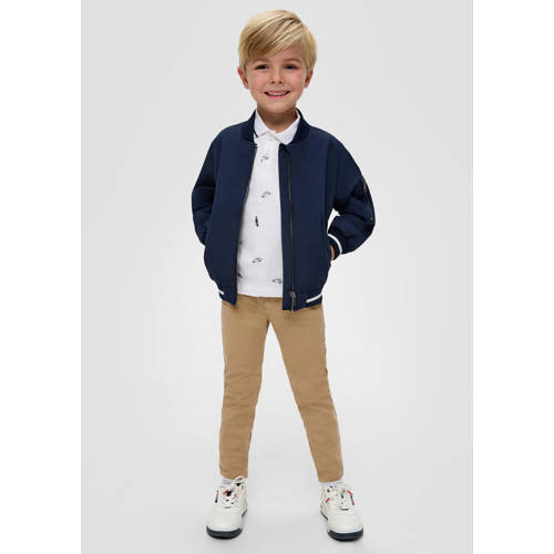 s.Oliver broek camel Bruin Jongens Stretchkatoen Effen 116