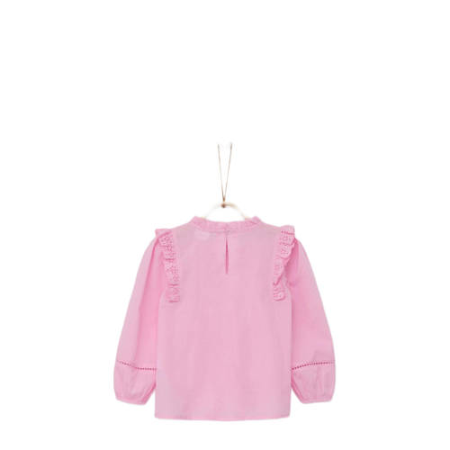 s.Oliver top roze Meisjes Katoen Opstaande kraag Effen 92 98
