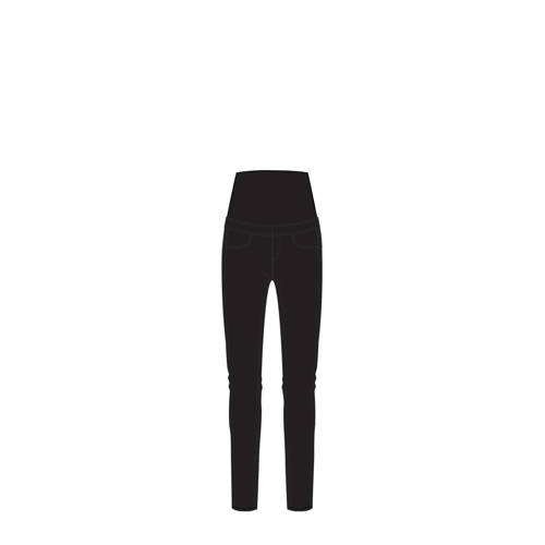 VERO MODA MATERNITY skinny zwangerschapstregging VMMELVA zwart Broek Dames Viscose L
