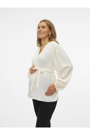 zwangerschapsblouse MLMERCY ecru