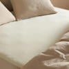 NOUS Living katoen satijnen hoeslaken - off white