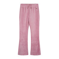 thumbnail: Roze meisjes NoBell’ flared broek Sady van katoen met regular waist, elastische tailleband met koord en effen