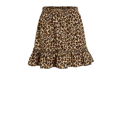 Orange Stars rok Riv panterprint beige Meisjes Polyester Dierenprint