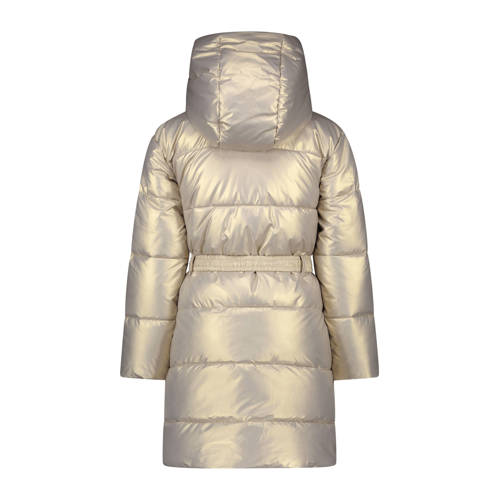 Le Chic gewatteerde winterjas BIRDO goudbeige Meisjes Polyester Capuchon 152