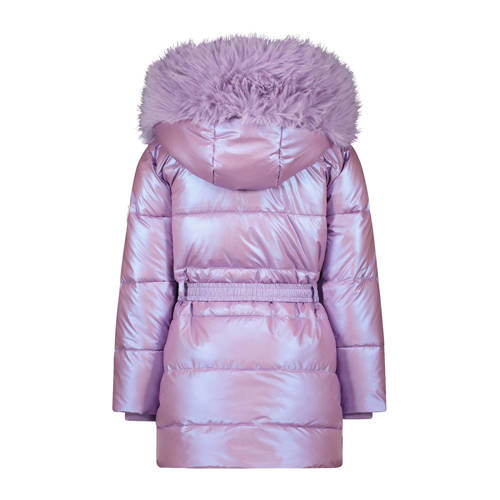 Le Chic gewatteerde winterjas BODETTE metallic lila Paars Meisjes Polyester Capuchon 110