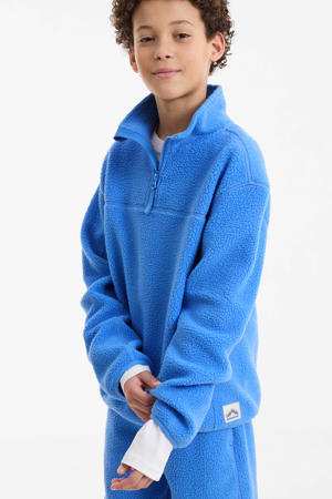 teddy fleece schipperstrui blauw