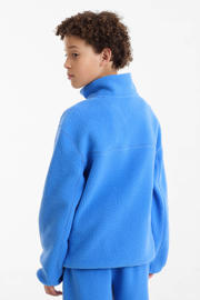 thumbnail: anytime teddy fleece schipperstrui blauw