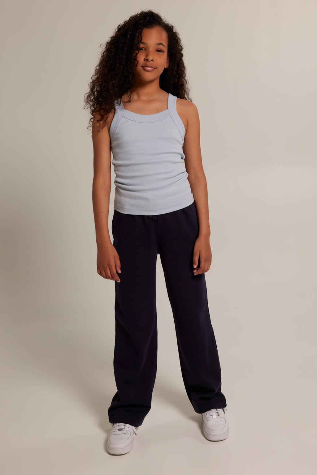 America Today gemêleerde wide leg joggingbroek