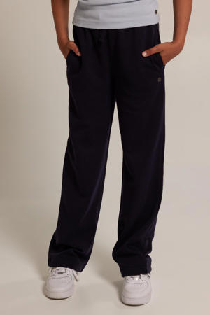 gemêleerde wide leg joggingbroek