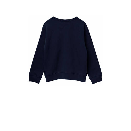 Replay sweater donkerblauw Jongens Katoen Ronde hals Effen 164