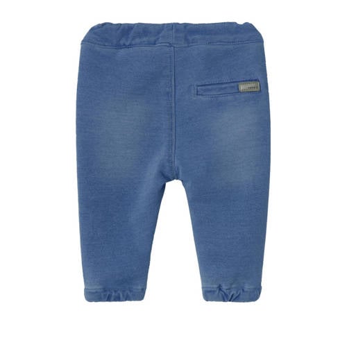 name it BABY broek NBFBELLA Blauw Jongens Katoen Effen 50