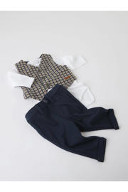 thumbnail: NAME IT BABY baby regular fit broek NBMSILAS donkerblauw