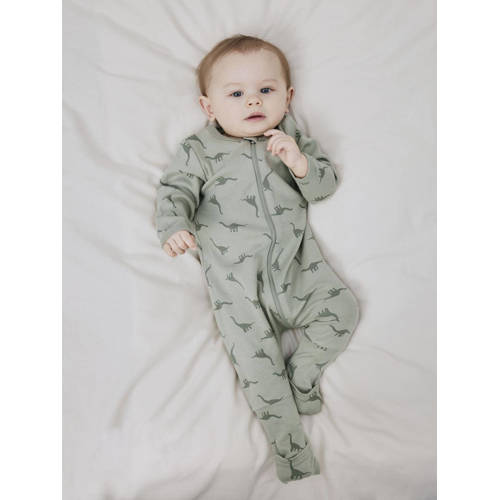 name it BABY pyjama NBMNIGHTSUIT set van 2 groen Jongens Katoen Ronde hals 86
