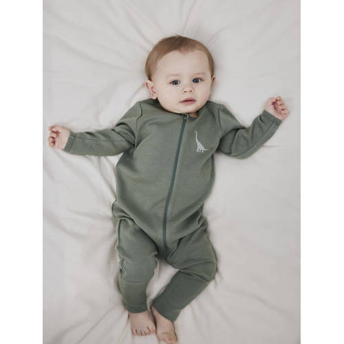 name it BABY pyjama NBMNIGHTSUIT set van 2 groen Jongens Katoen Ronde hals 86