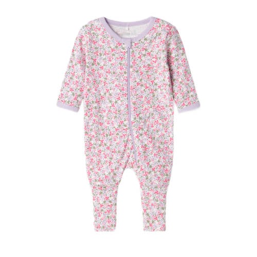 name it BABY pyjama NBFNIGHTSUIT lila Paars Jongens Meisjes Katoen Ronde hals 74