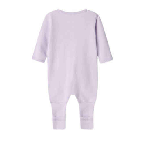 name it BABY pyjama NBFNIGHTSUIT lila Paars Jongens Meisjes Katoen Ronde hals 74