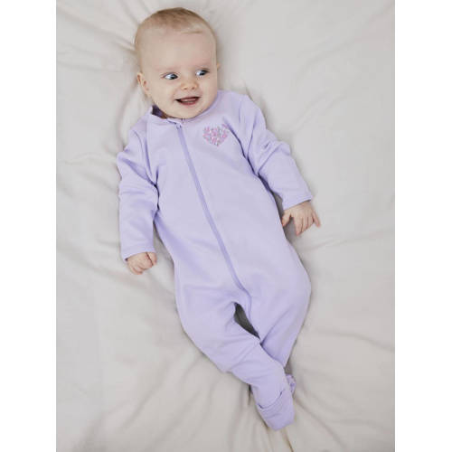 name it BABY pyjama NBFNIGHTSUIT lila Paars Jongens Meisjes Katoen Ronde hals 74