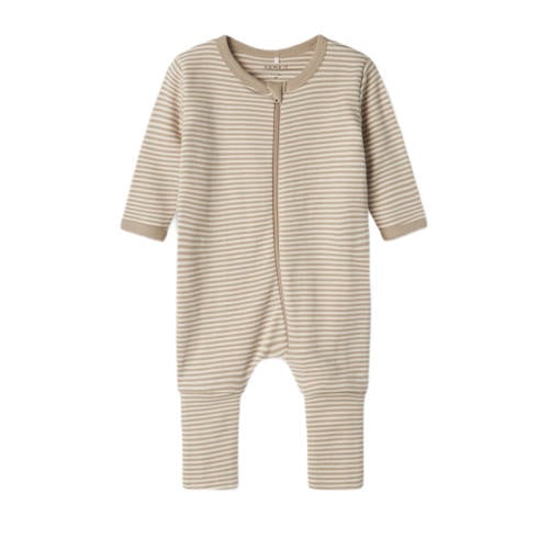 name it BABY pyjama set van 2 donkerblauw wit Beige Jongens Katoen Ronde hals 92