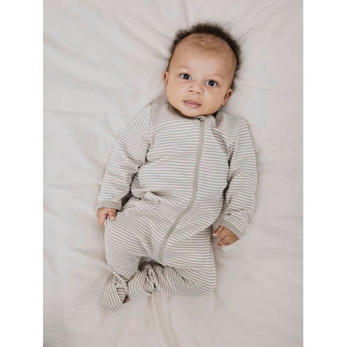 NAME IT BABY pyjama - set van 2 donkerblauw/wit Beige Jongens Katoen Ronde hals