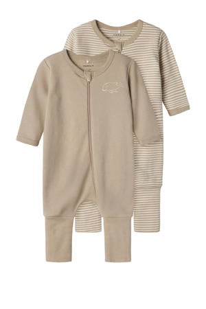 pyjama - donkerblauw/wit (set van 2)