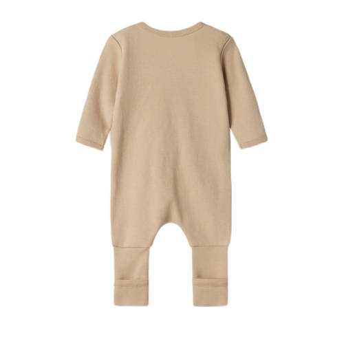 name it BABY pyjama met all over print set van 2 zand wit Beige Jongens Katoen Ronde hals 50