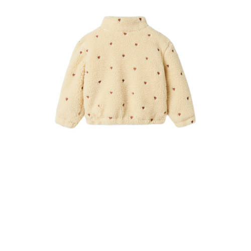 LIL' ATELIER MINI teddy tussenjas NMFNALO met all over print Meisjes Polyester Opstaande kraag 92