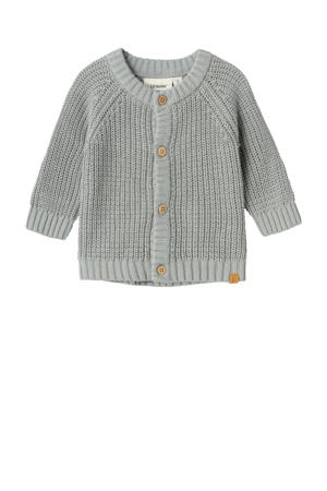 baby gebreid vest NMNEMLEN lichtgrijs