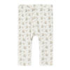 LIL' ATELIER BABY regular gebloemde legging wit/roze