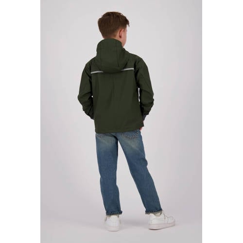 Vingino kids regenjas Thyfoon armygroen Jongens/Meisjes Polypropyleen Capuchon